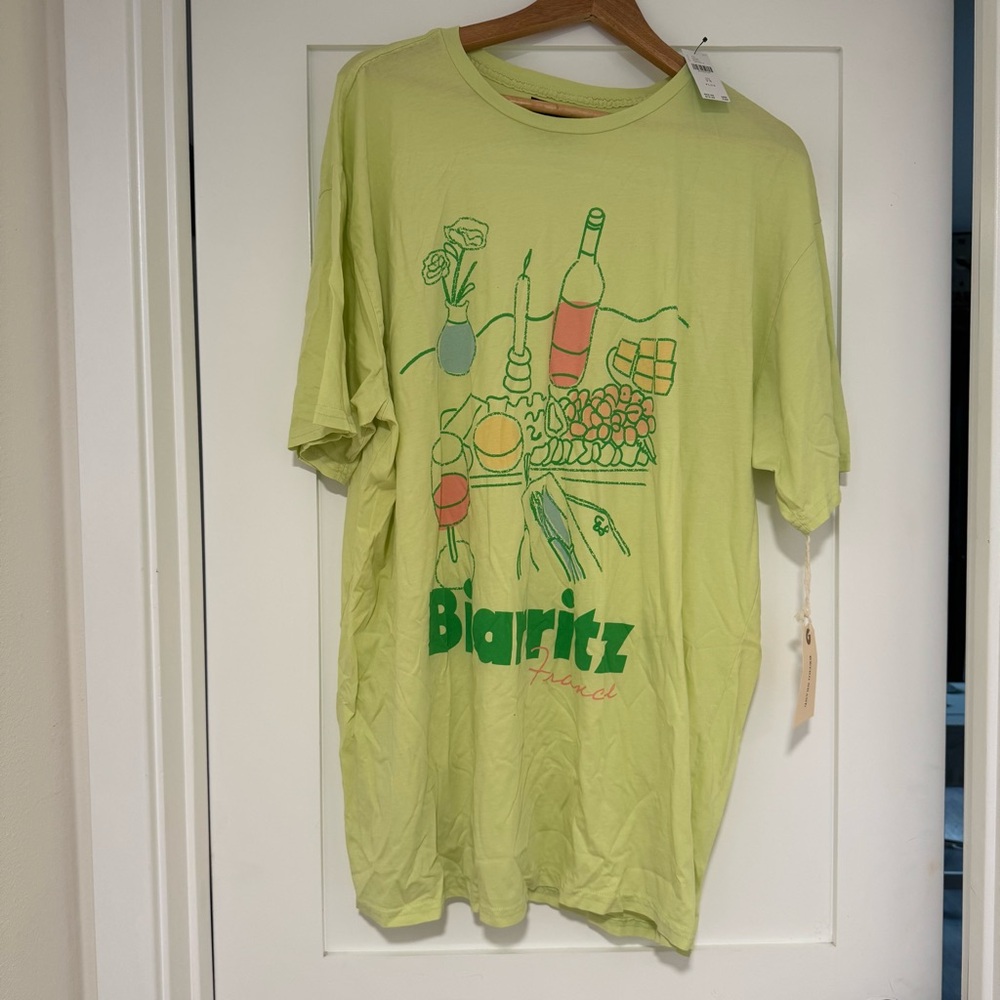 Anthropologie Light Yellow Tee